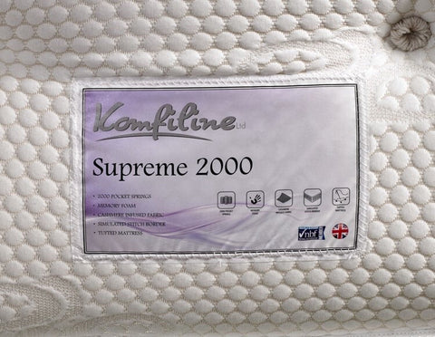 Supreme 2000 Pocket with Memory Topper - Ultimate Comfort and Support
