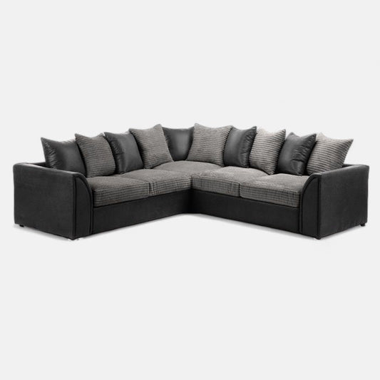 Danny Cord Fabric 5 Seater Corner Sofa