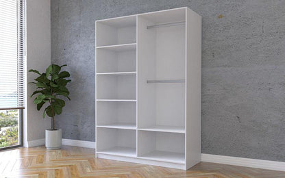 Milan Double Sliding Door Wardrobe