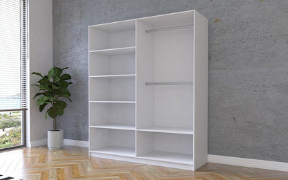 Milan Double Sliding Door Wardrobe