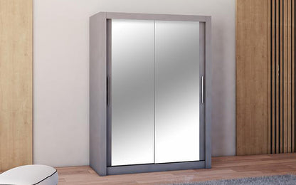 Milan Double Sliding Door Wardrobe