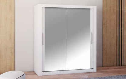 Milan Double Sliding Door Wardrobe