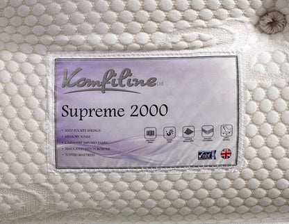 Supreme 2000 Pocket with Memory Topper - Ultimate Comfort and Support